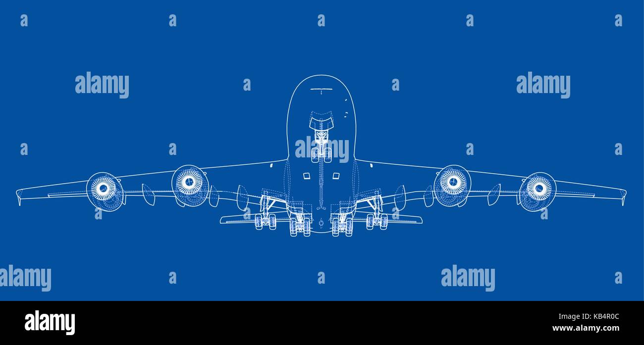 Passenger aircraft. Vector Stock Vector Image & Art - Alamy