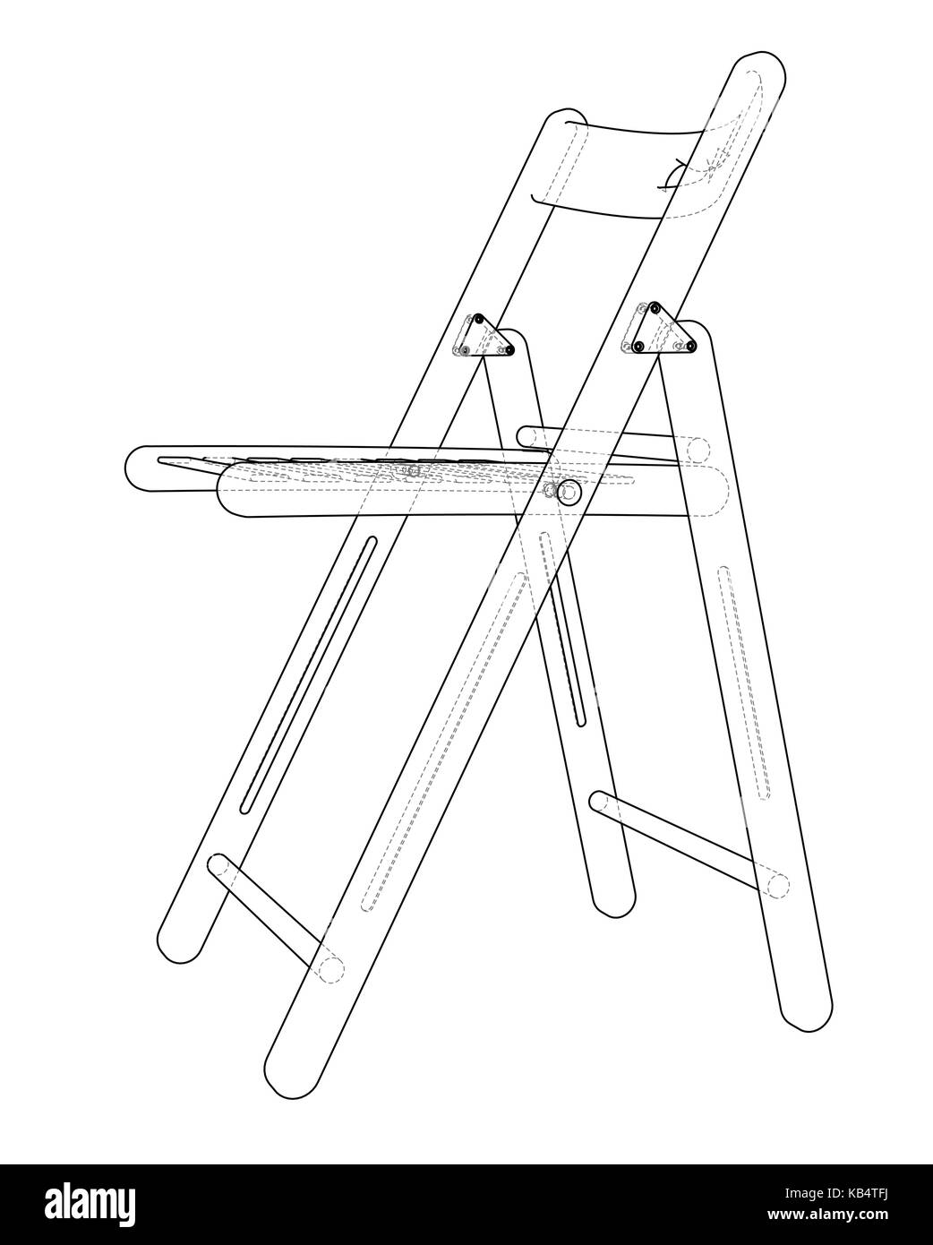 Folding chair sketch. Vector Stock Vector Image & Art Alamy