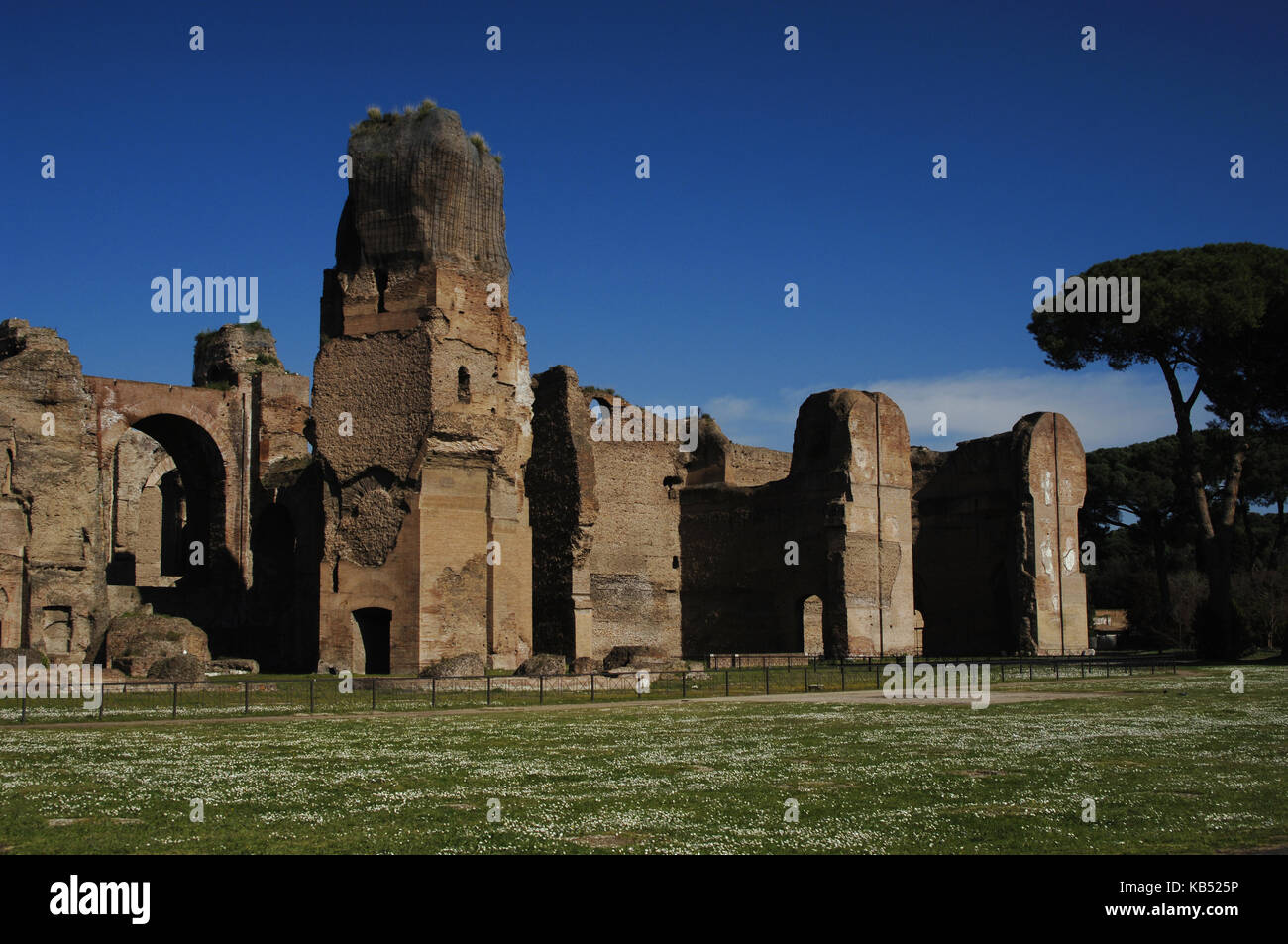 Italy. Rome. Baths of Caracalla. Imperial period. Ruins. Stock Photo