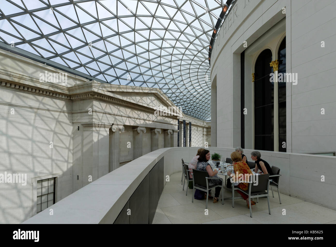 United Kingdom, London, Bloomsbury, British Museum, Great Court by Norman Foster Stock Photo