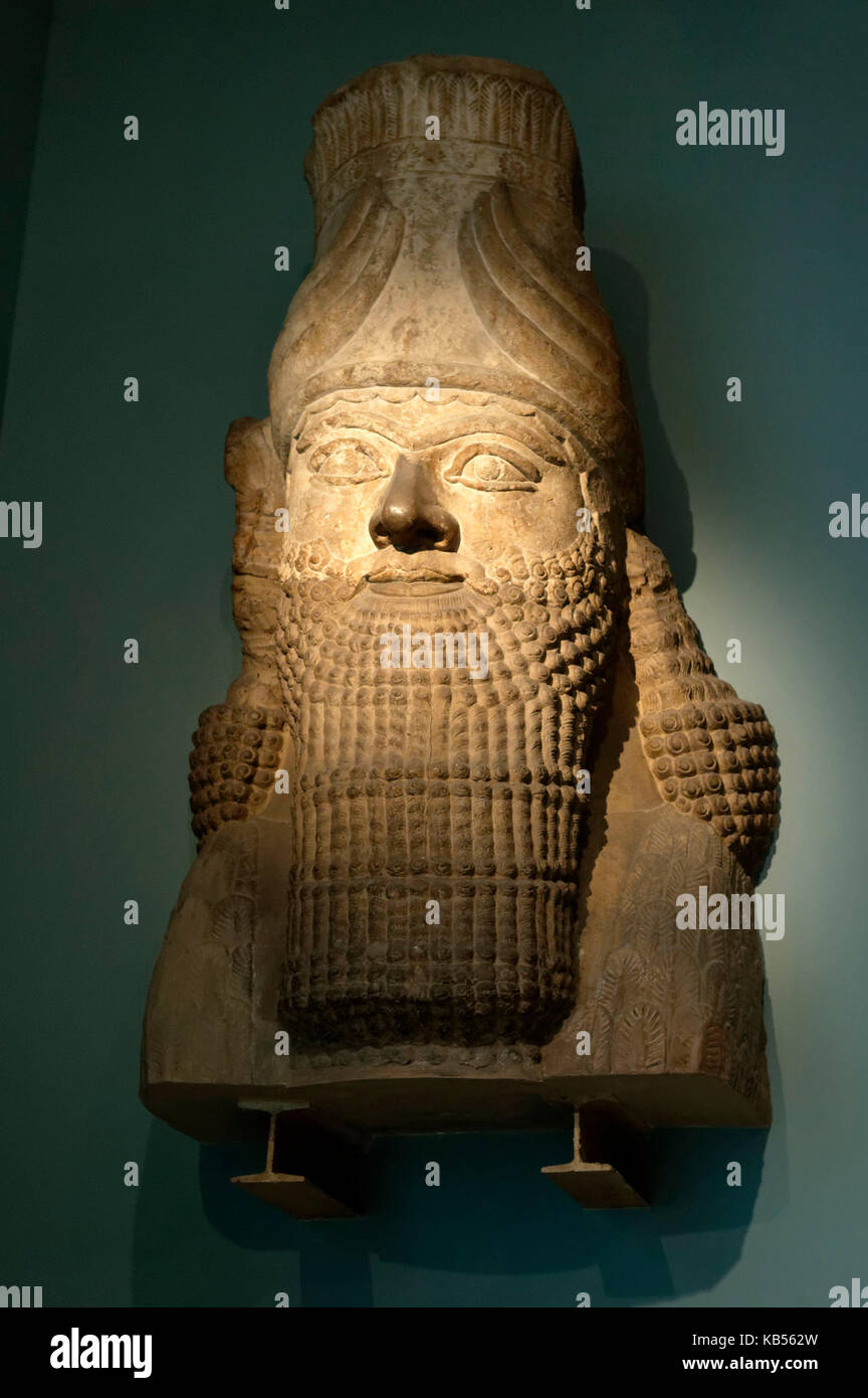 United Kingdom, London, Bloomsbury, British Museum, ancient Assyrian art, Khorsabad, the palace of Sargon, 721-705 BC Stock Photo