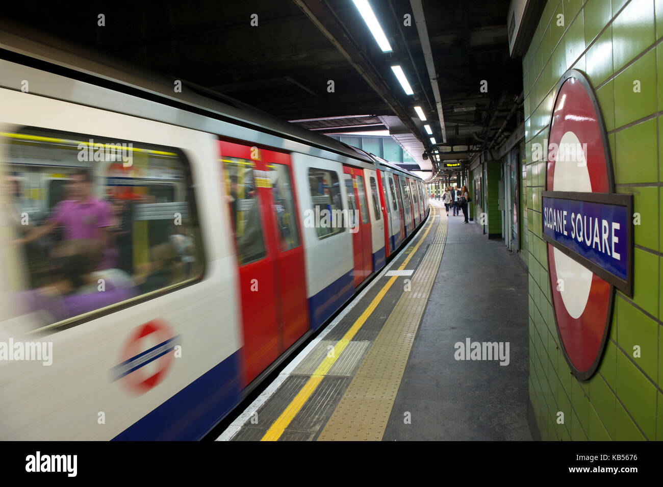 United Kingdom, London, Chelsea, Underground, Sloane Square station Stock Photo