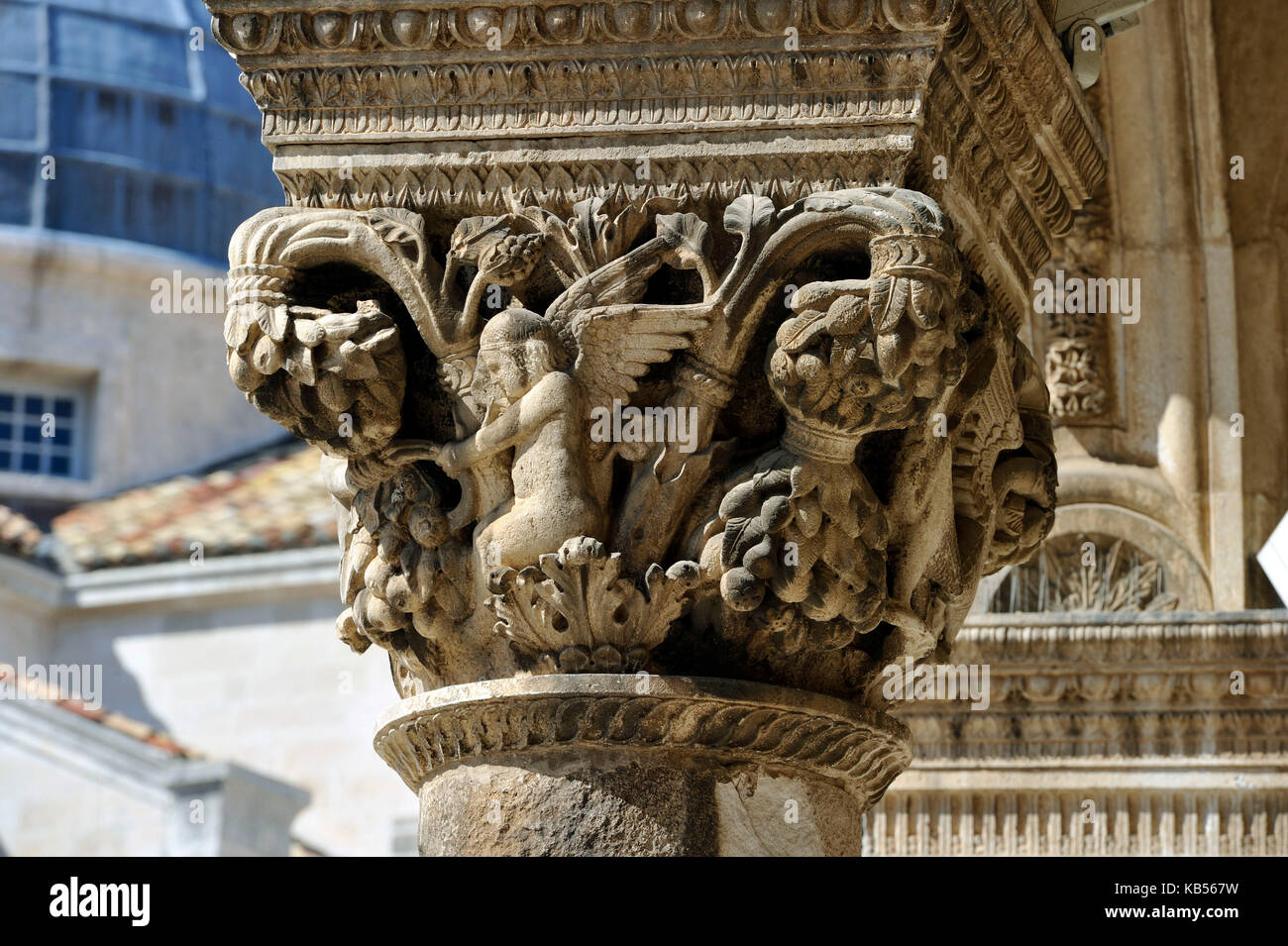 Croatia, Dalmatia, Dalmatian Coast, Dubrovnik, historical centre, listed as World Heritage by UNESCO, Rector's Palace Stock Photo