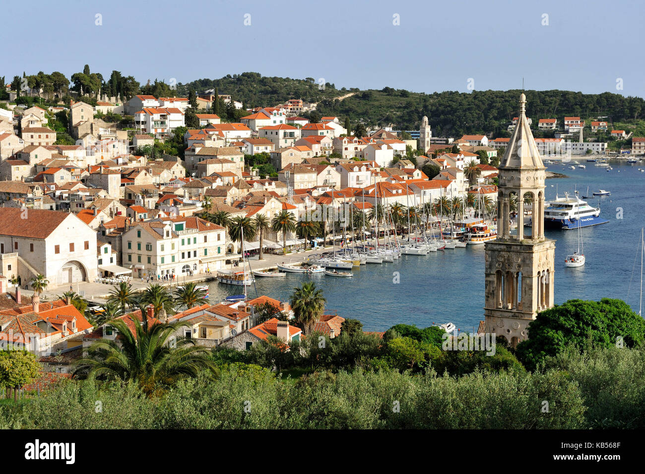Croatia, Dalmatia, Dalmatian coast, Hvar island, Hvar city Stock Photo