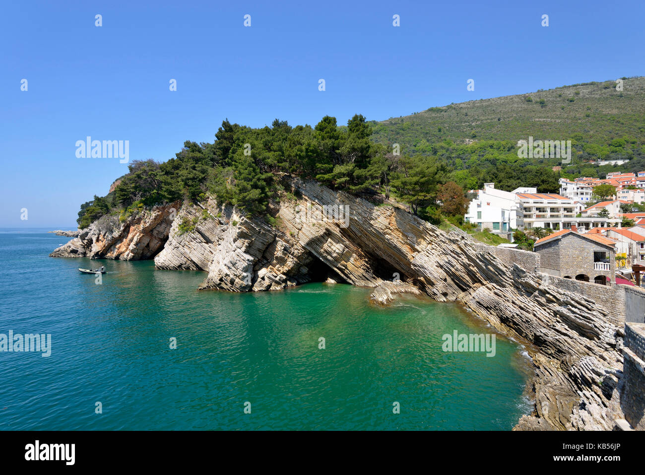 montenegro-adriatic-coast-petrovac-stock-photo-alamy