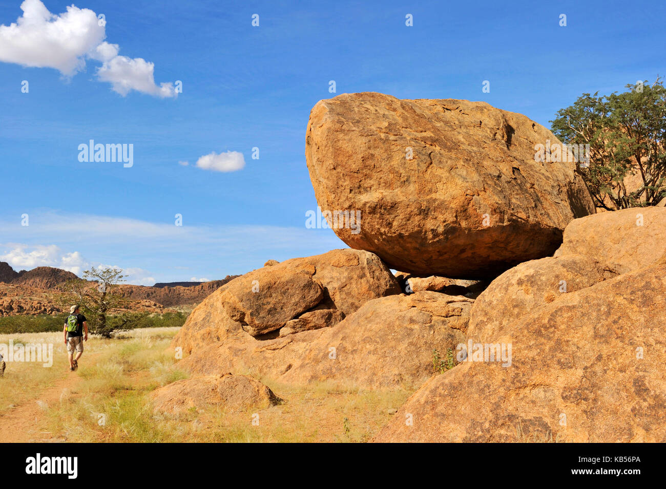 Namibia, Damaraland, Twyfeltontein, listed as World Heritage by UNESCO Stock Photo