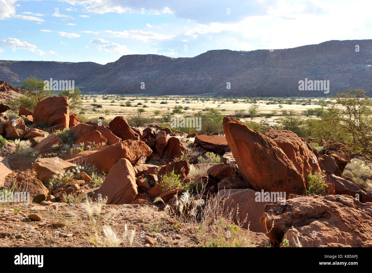 Namibia, Damaraland, Twyfeltontein, listed as World Heritage by UNESCO Stock Photo