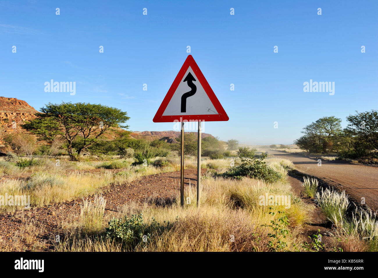Namibia, Damaraland, the road to Twyfeltontein Stock Photo
