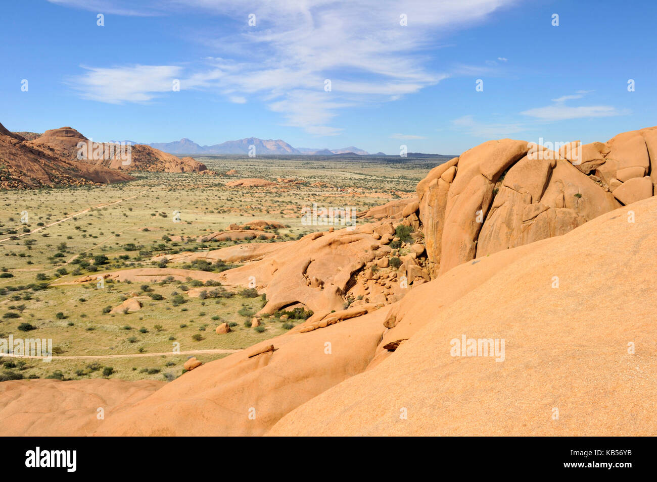 Namibia, Erongo, Damaraland, Namib desert, Spitzkoppe or Spitzkop (1784 m) Stock Photo