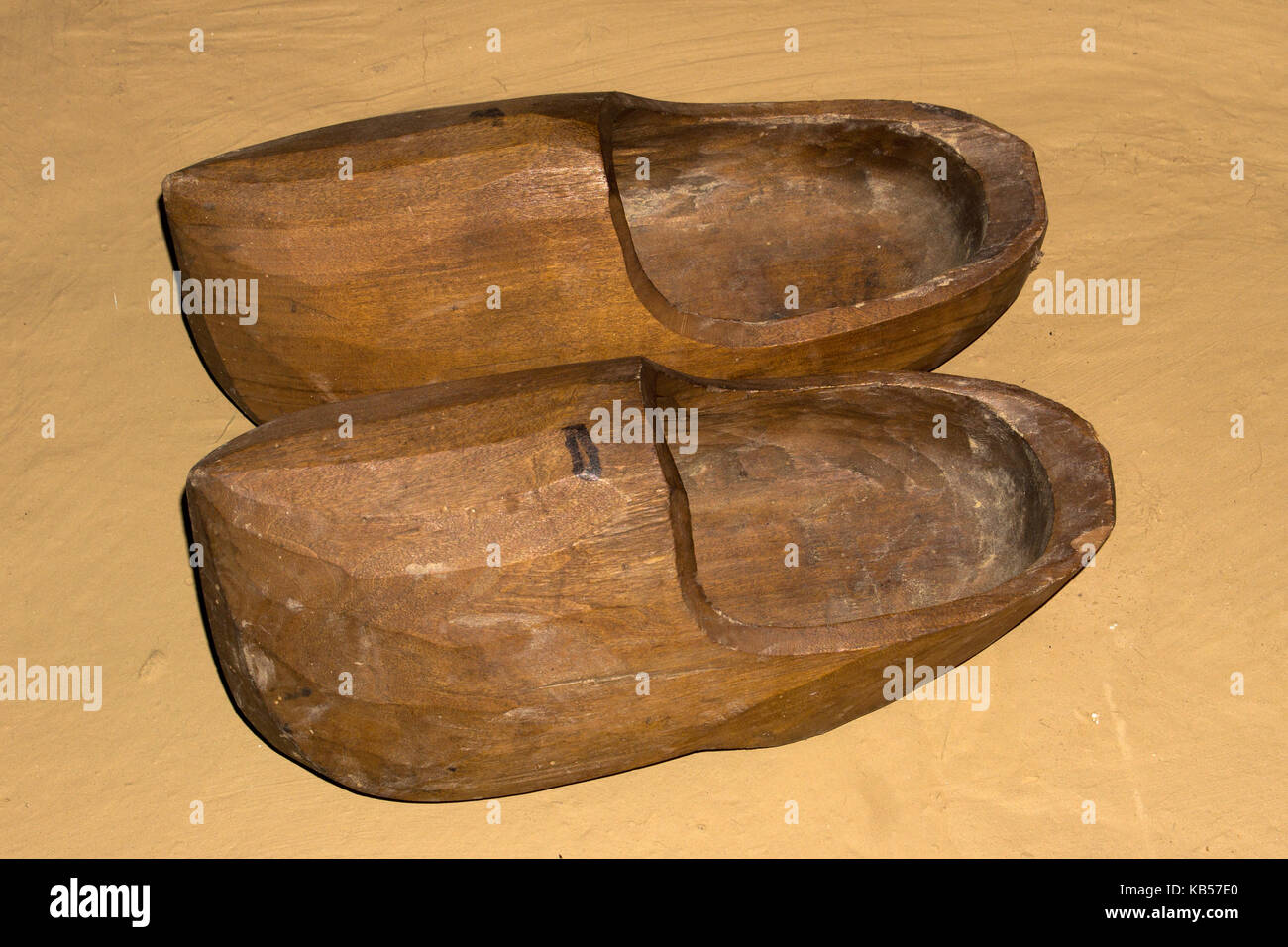 Hand made wooden shoes Stock Photo Alamy