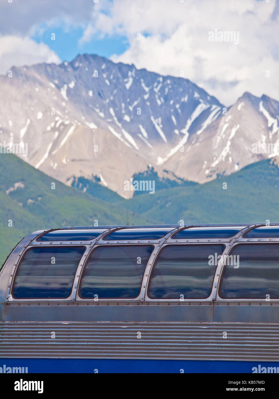 Skyline dome car, Jasper, Alberta, Canada Stock Photo Alamy