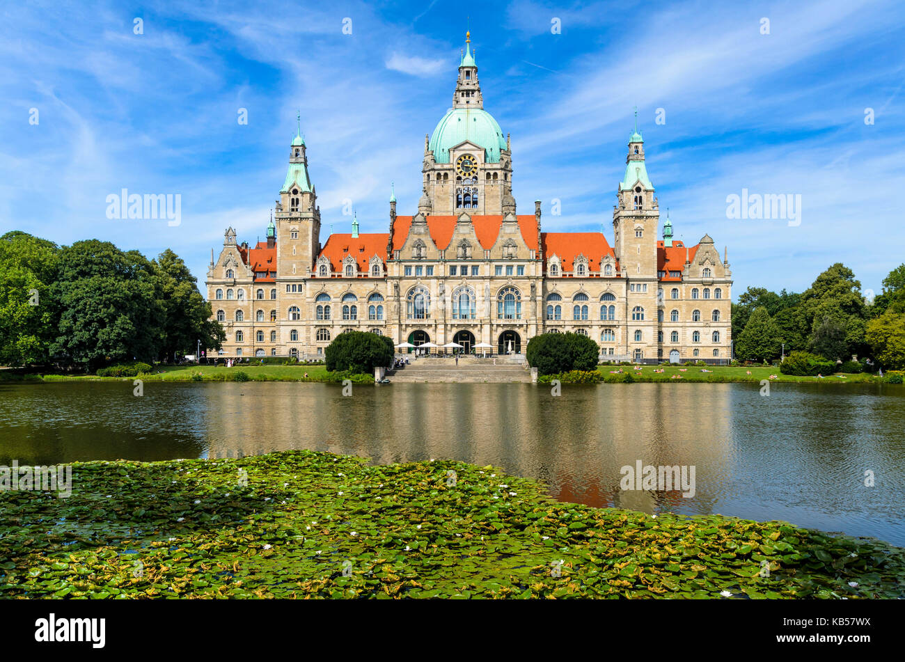 City Hall of Hannover, Germany in summer Stock Photo