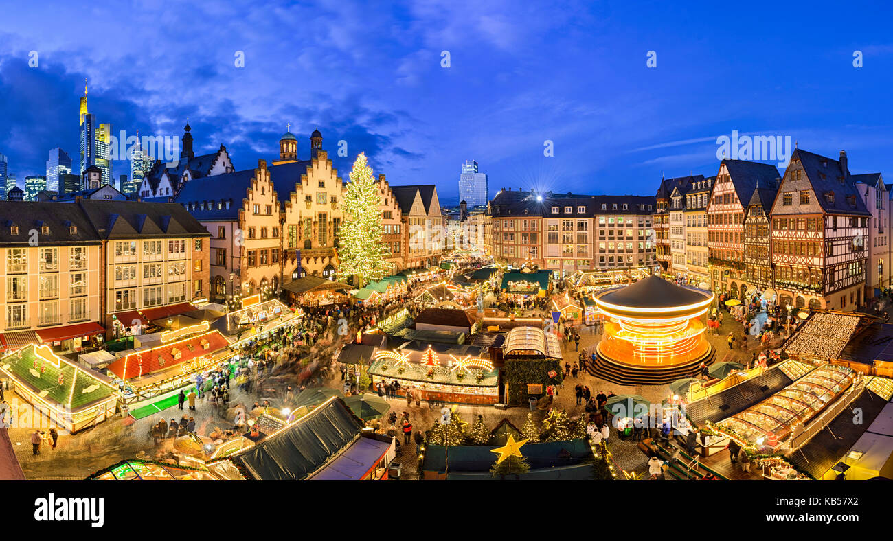 Christmas market in Frankfurt, Germany Stock Photo Alamy