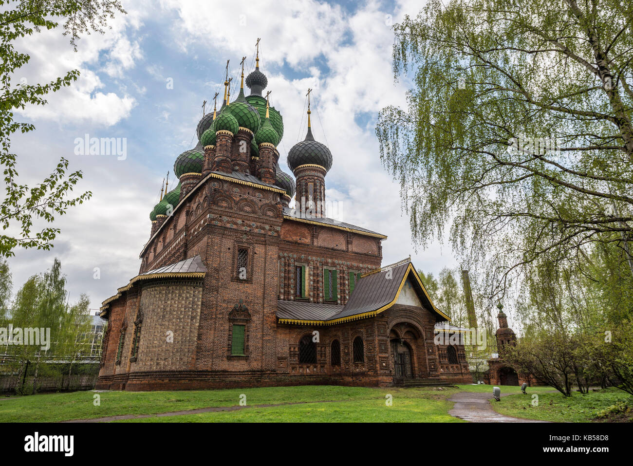 Russian St. John the Baptist Church at Yaroslavl city was built in 1671 ...