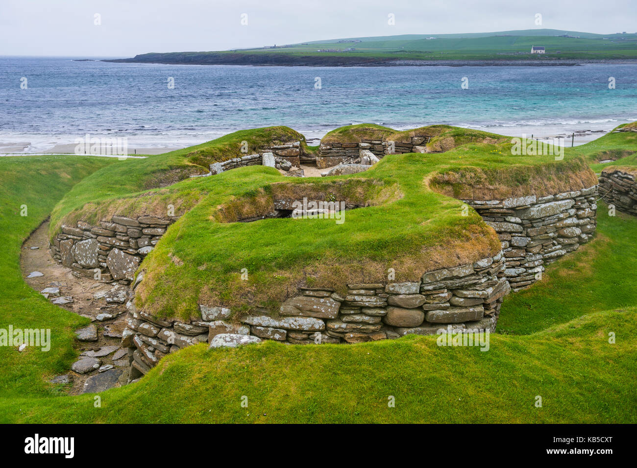 The stone built Neolithic settlement of Skara Brae, UNESCO World