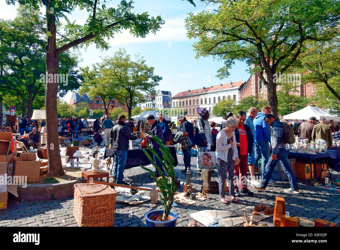 Brussels Flea Market Stock Photo Alamy
