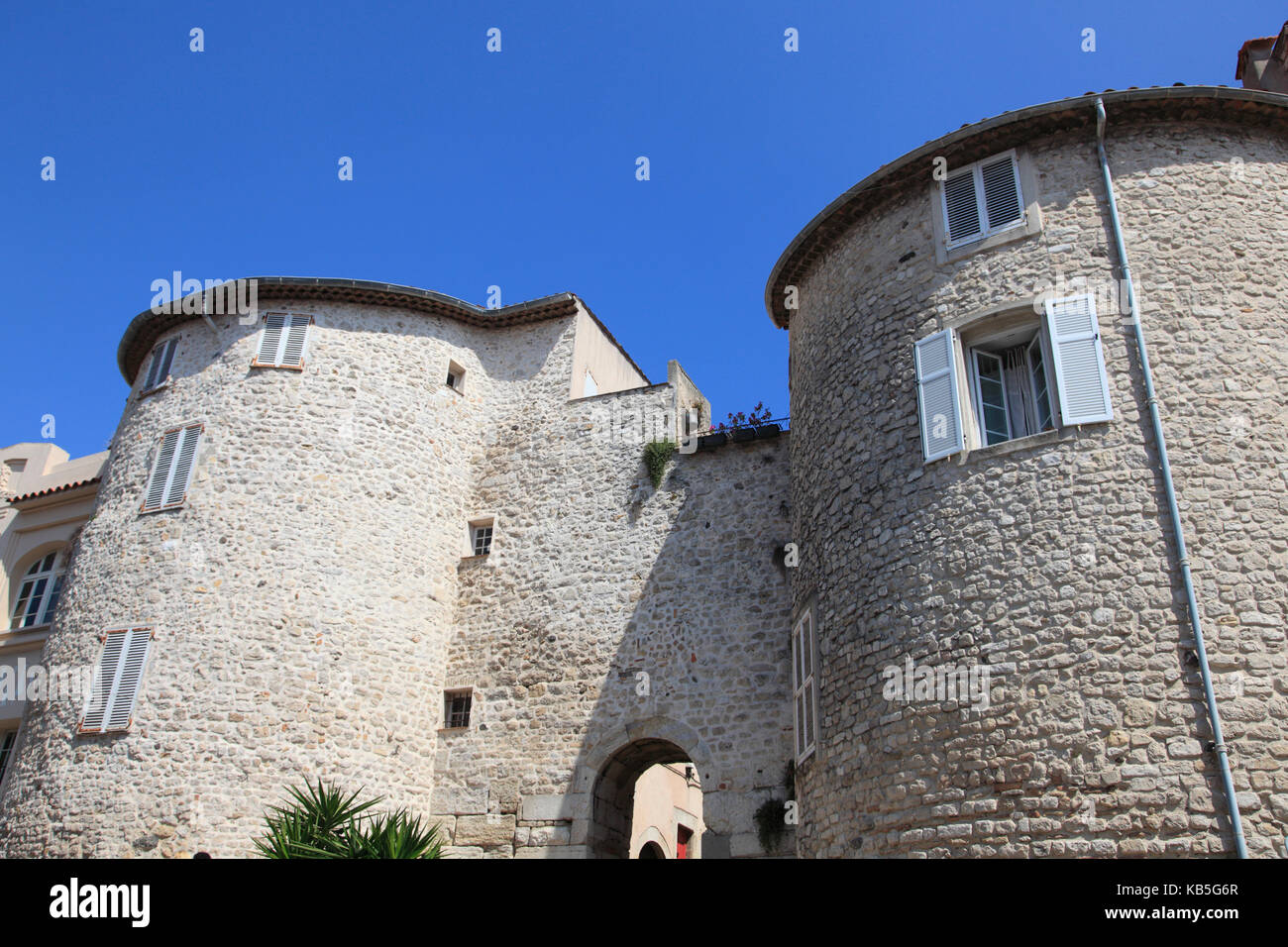 Portail de l'Orme (Gate of the Elm), Old Town, Vieil Antibes, Antibes, Cote d'Azur, French Riviera, Provence, France, Europe Stock Photo