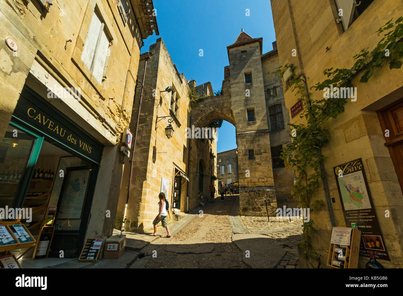 Cave wine shops on Rue de la Cadene in this historic town and famous