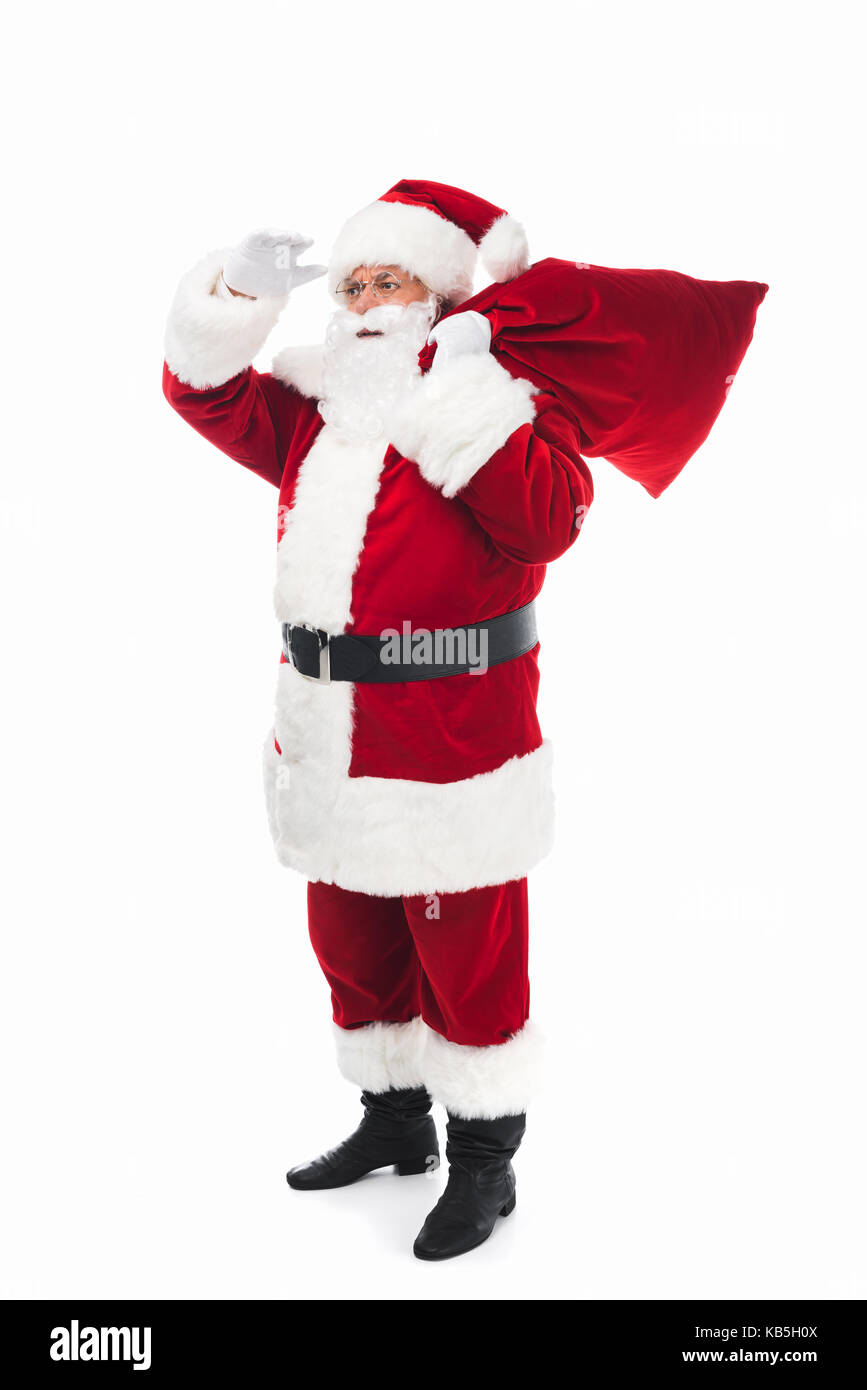santa claus with bag Stock Photo - Alamy