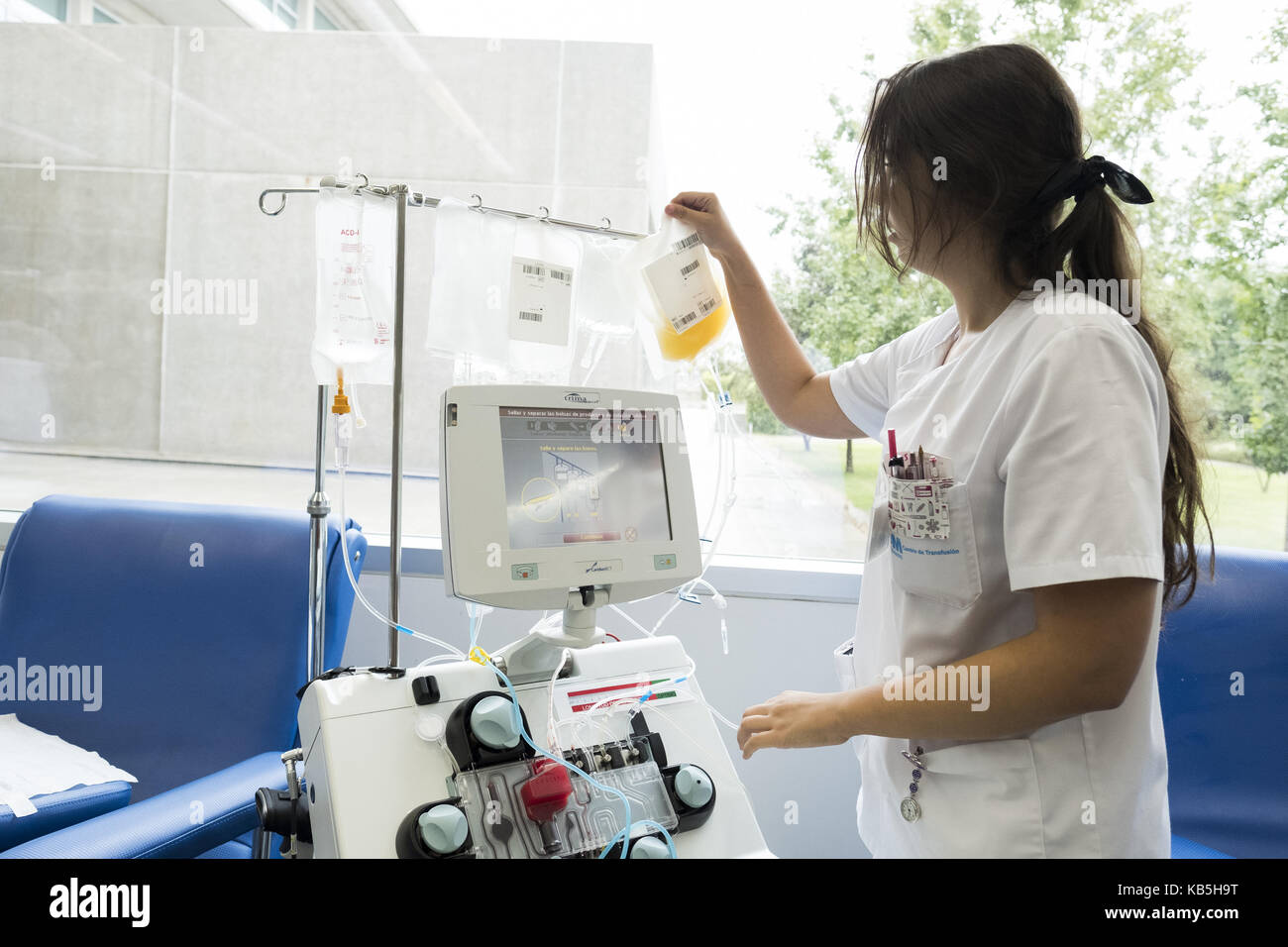 Blood Transfusion Center Of Madrid The Center Is Developing The