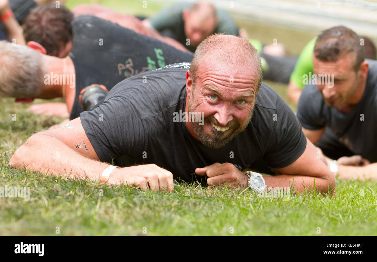 Strong viking mud race Stock Photo Alamy