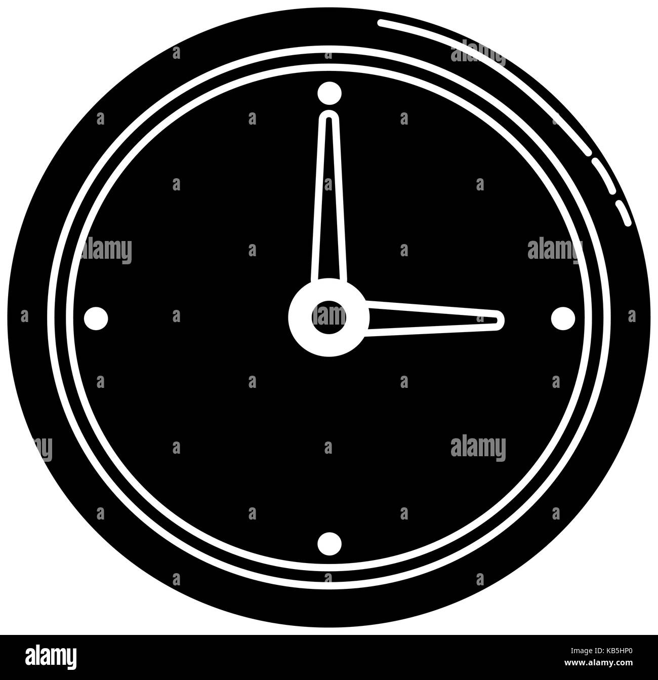 time clock isolated icon vector illustration design Stock Vector Image ...