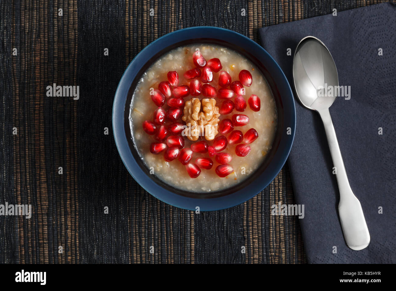Traditional Turkish dessert ashure - Noah's Pudding Stock Photo - Alamy