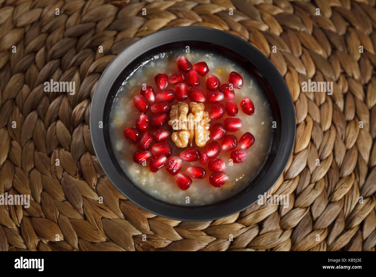 Traditional Turkish dessert ashure - Noah's Pudding Stock Photo - Alamy