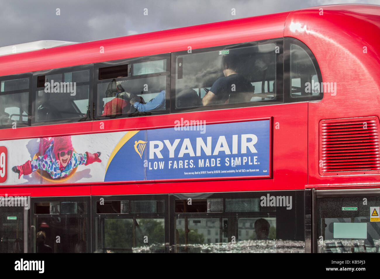 London, UK. 28th Sep, 2017. Low cost budget airline Ryanair faces legal action by the Civil Aviation Authority (CAA) for misleading passengers by its chief Executive Michael O'Leary over their compensation rights on flight cancellations affecting 400,000 passengers Credit: amer ghazzal/Alamy Live News Stock Photo