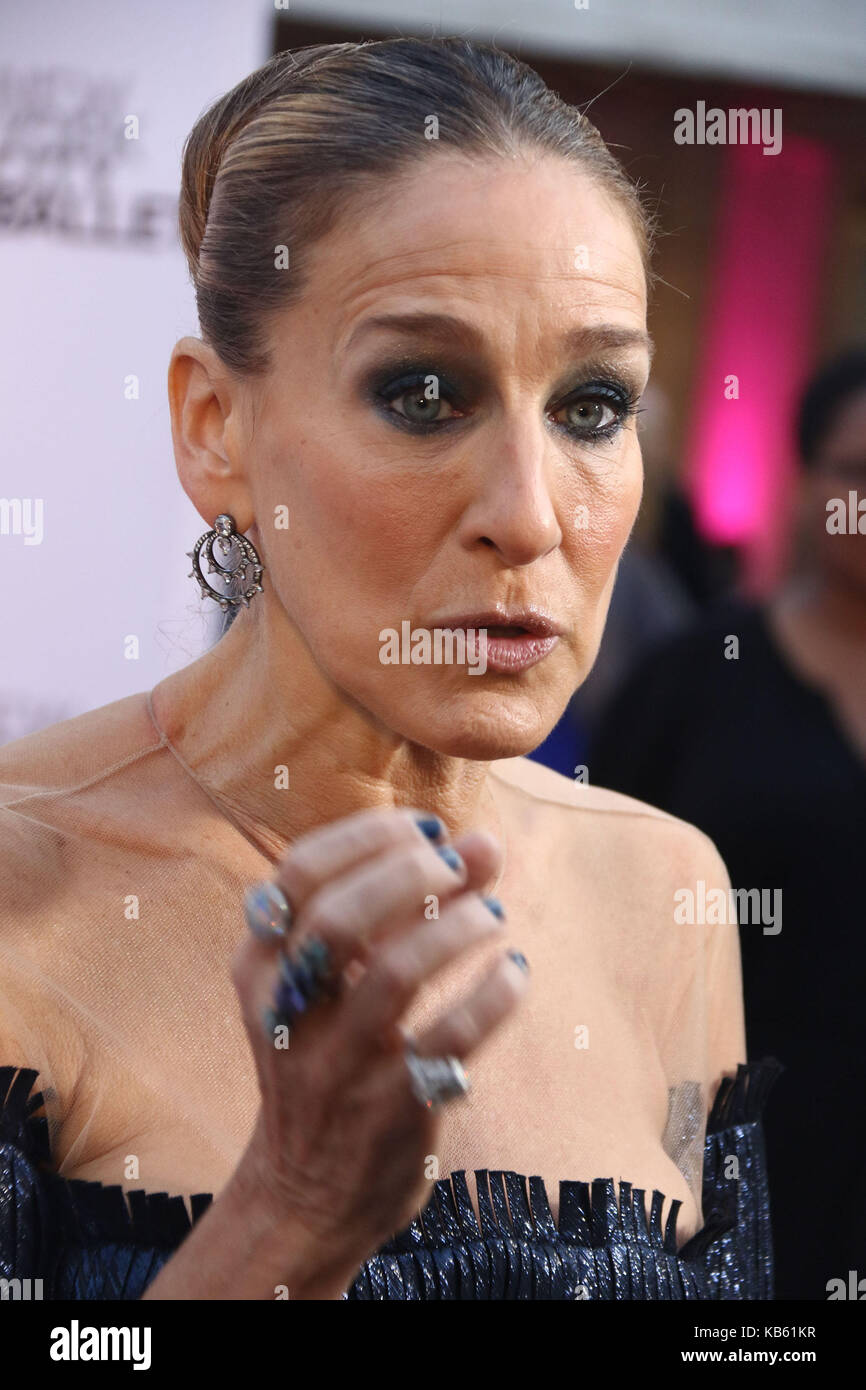 New York, USA. 28th Sep, 2017. Actress SARAH JESSICA PARKER attends the