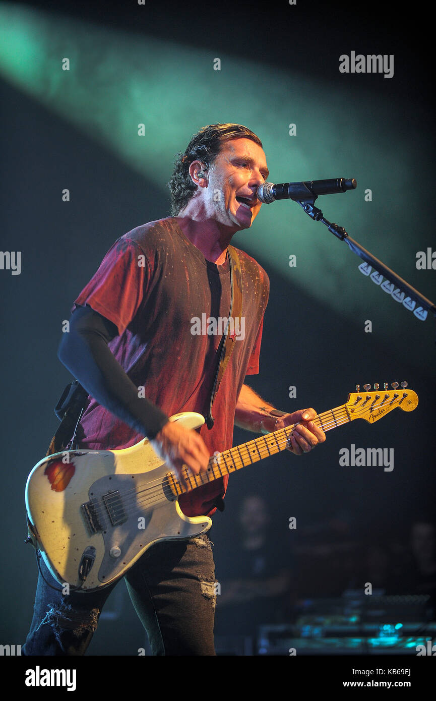 Rock band BUSH perform at the O2 ABC venue in Glasgow, Scotland on 26th September 2017. Stock Photo