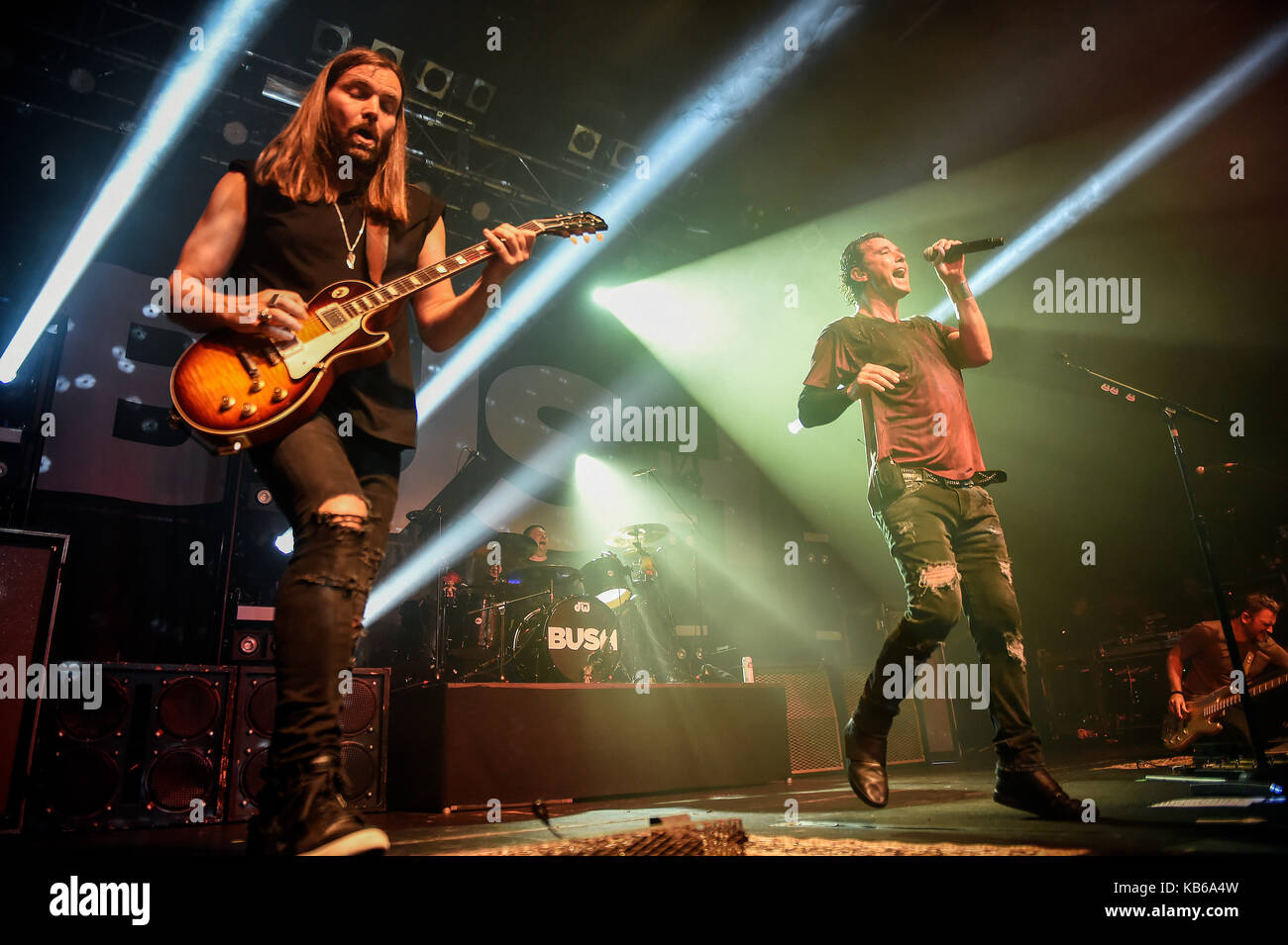 Rock band BUSH perform at the O2 ABC venue in Glasgow, Scotland on 26th September 2017. Stock Photo