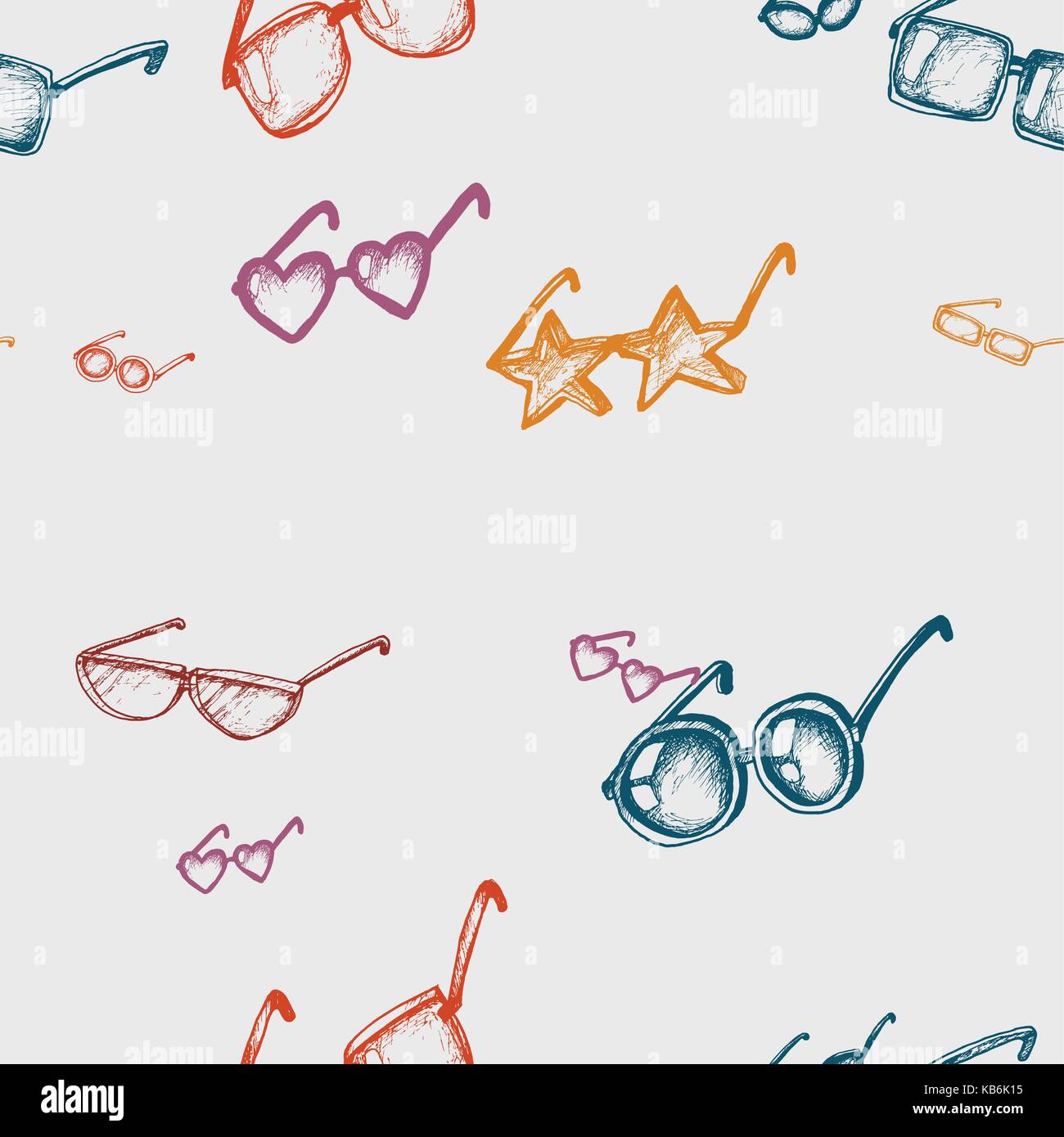 Seamless pattern with glasses Stock Vector Image & Art - Alamy