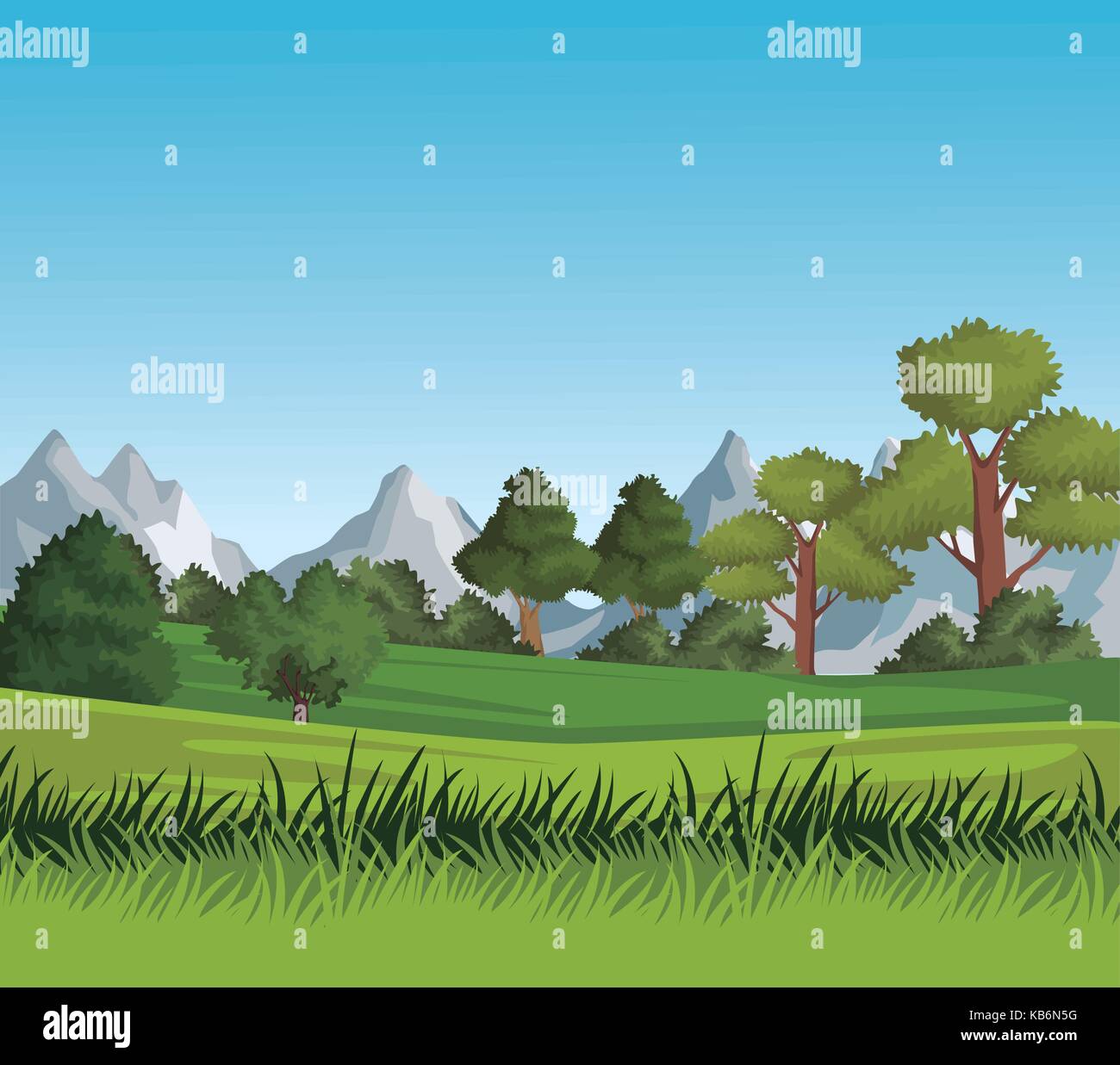 Beautiful landscape view Stock Vector Image & Art - Alamy