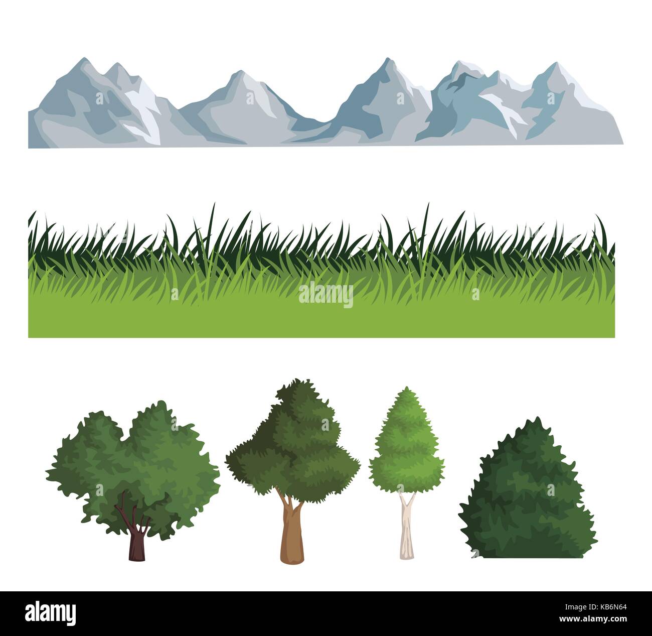 Nature icons set Stock Vector Image & Art - Alamy