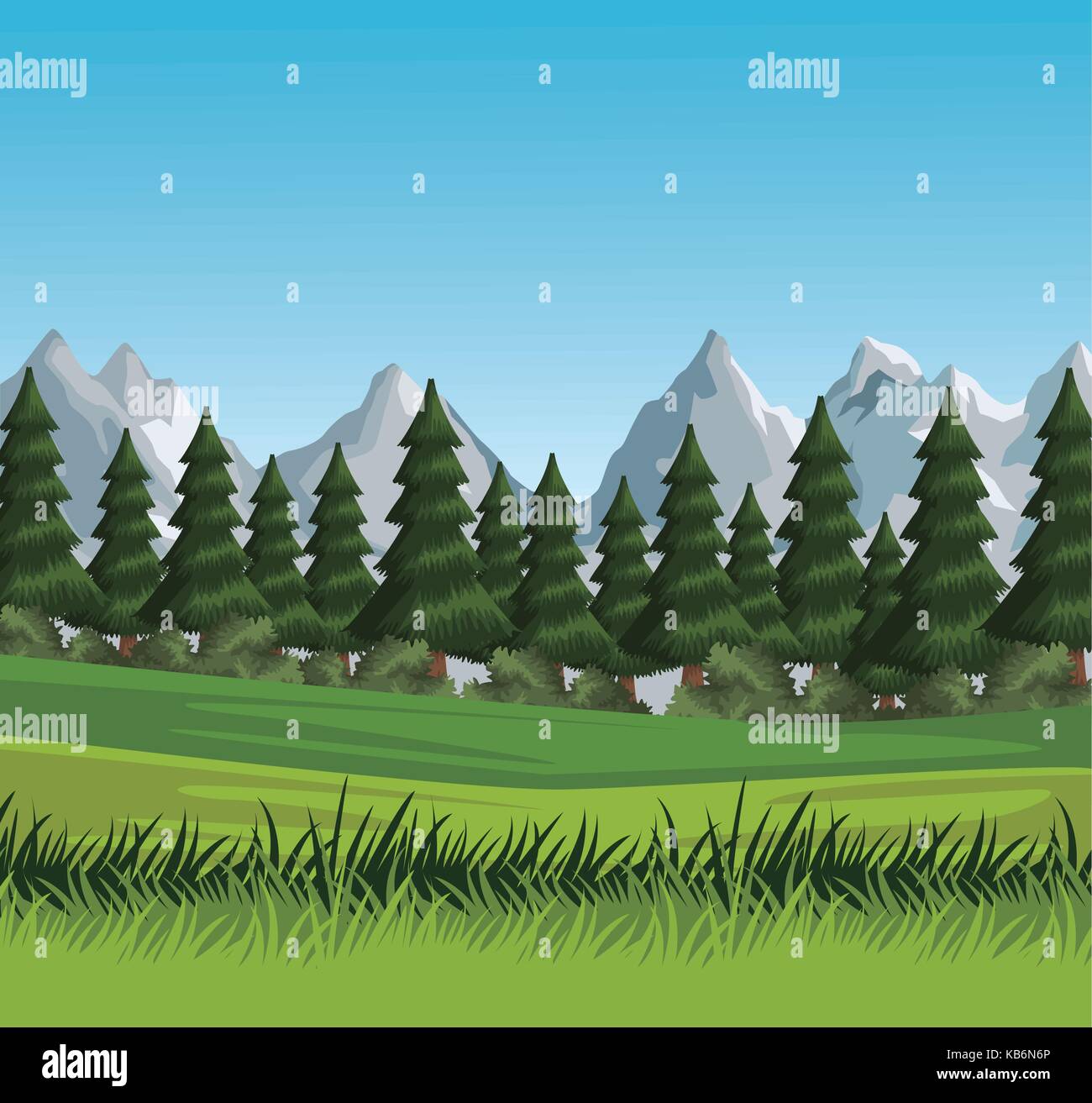 Beautiful landscape view Stock Vector Image & Art - Alamy