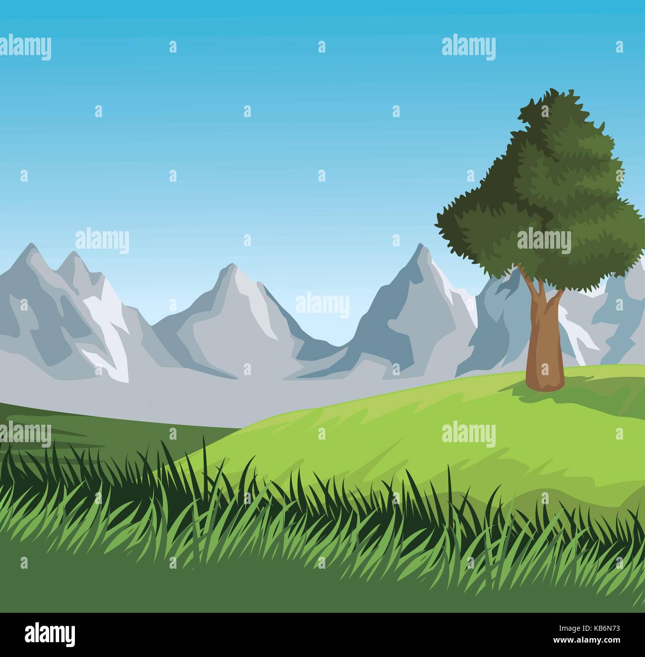 Beautiful landscape view Stock Vector Image & Art - Alamy