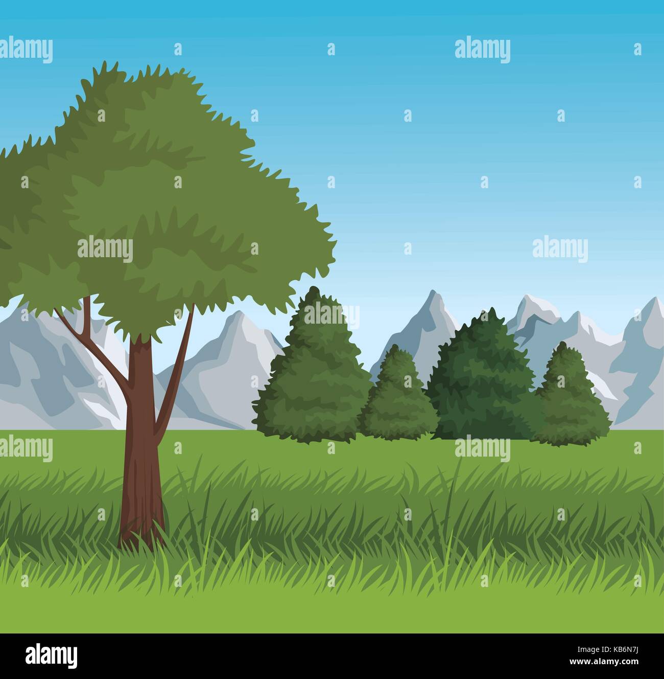 Beautiful landscape view Stock Vector Image & Art - Alamy
