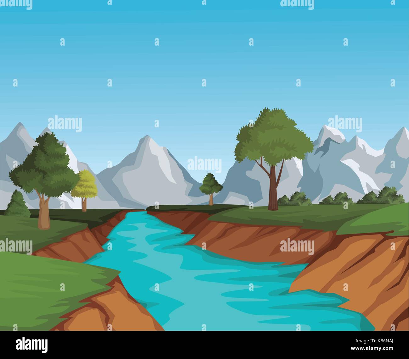 Beautiful landscape view Stock Vector Image & Art - Alamy