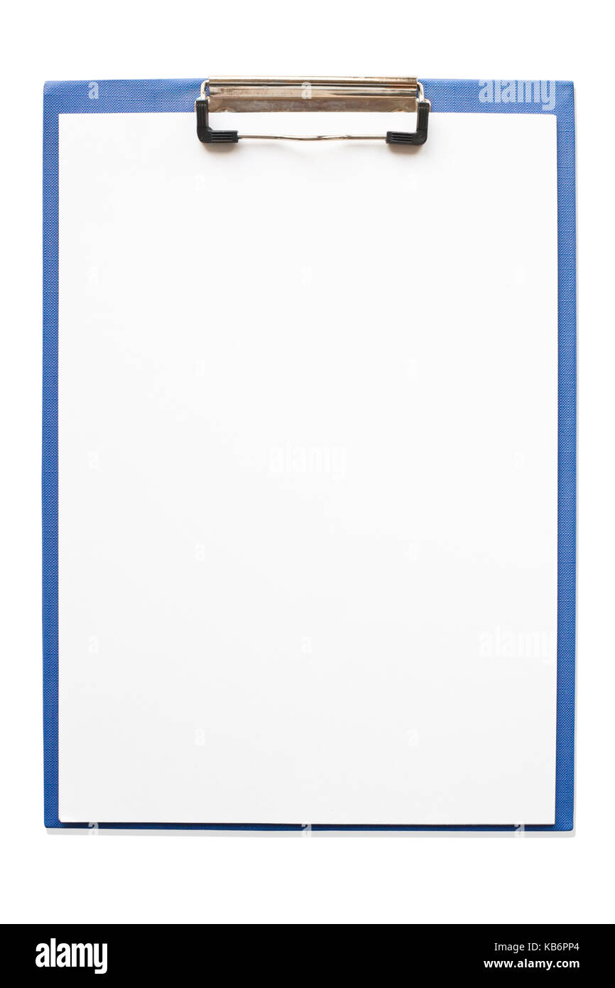 clipboard isolated on white background Stock Photo - Alamy