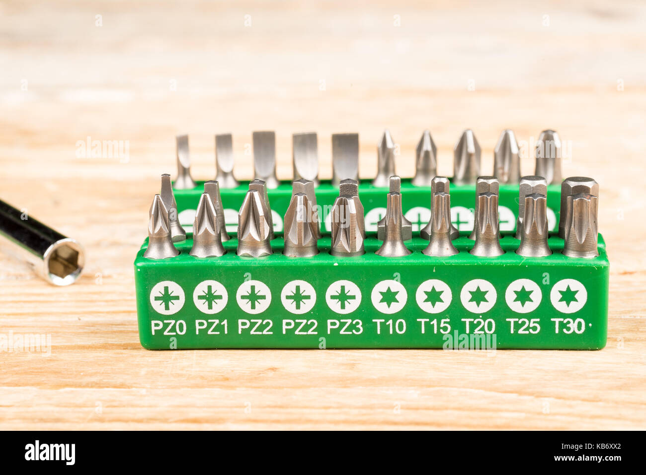 Assortment of screwdriver insert tips Stock Photo Alamy