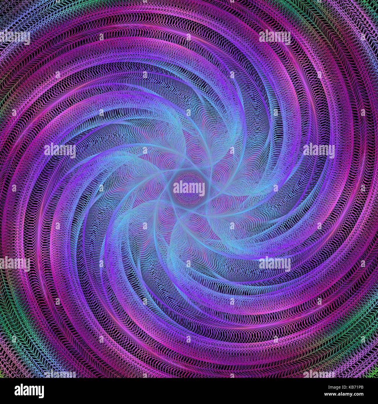 Abstract spiral fractal background Stock Vector Image & Art - Alamy