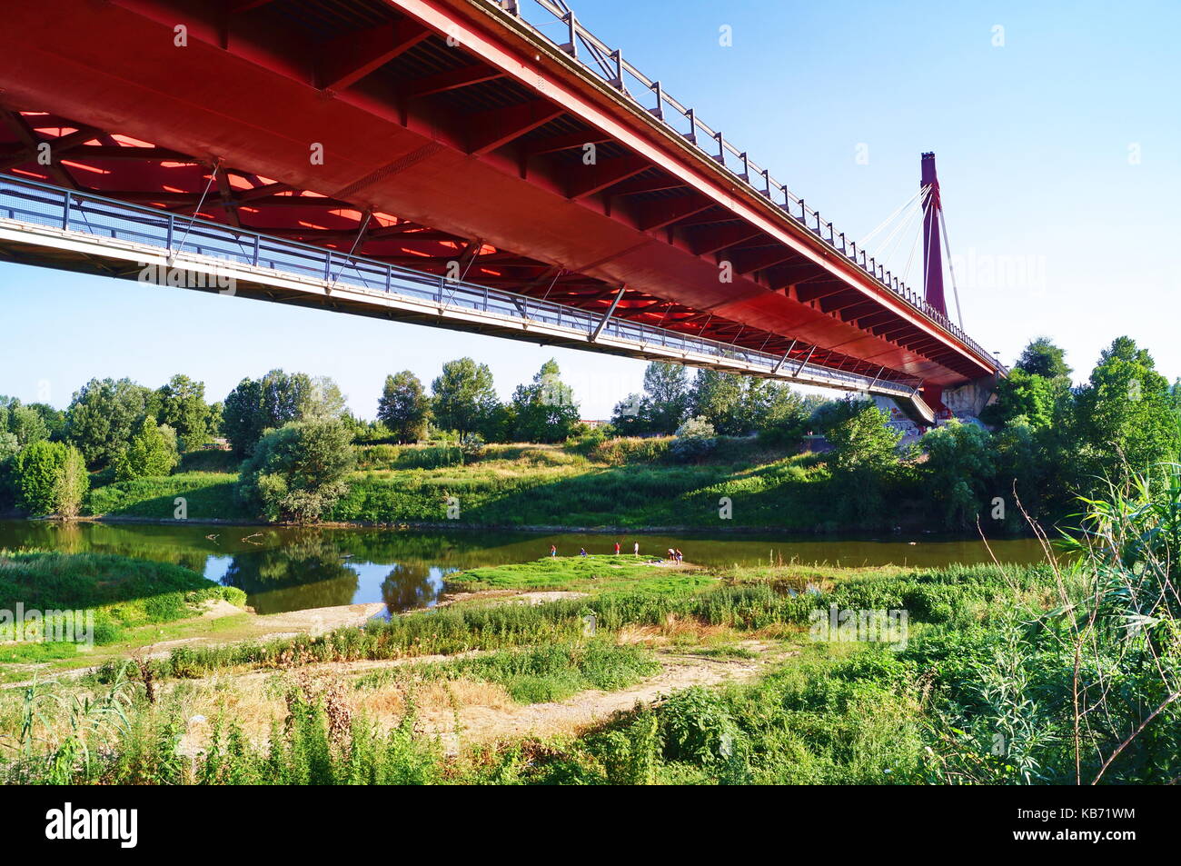 Indiano Bridge Florence Italy Stock Photo
