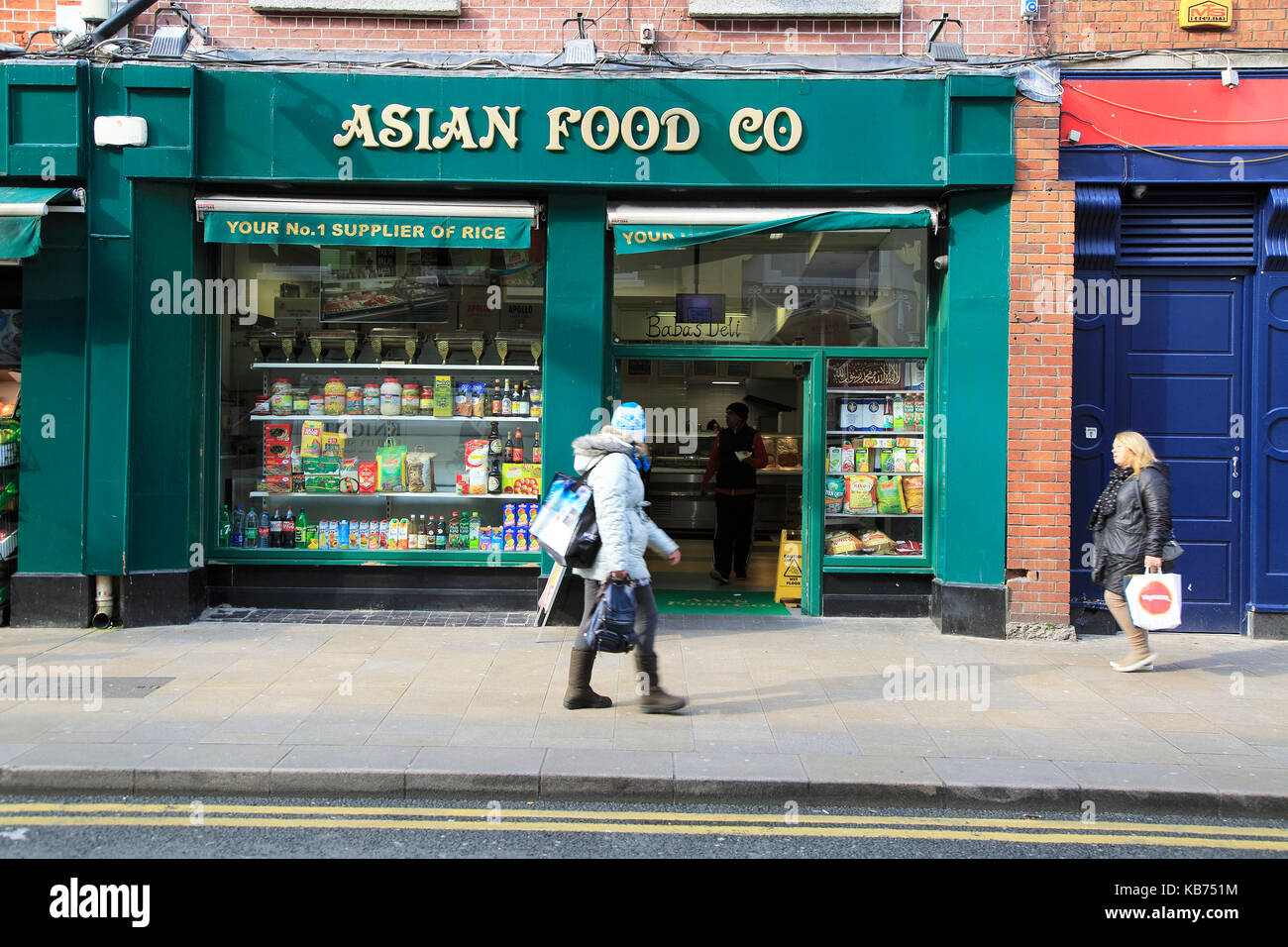 Asian Food shop in city centre of Dublin, Ireland, Irish republic Stock