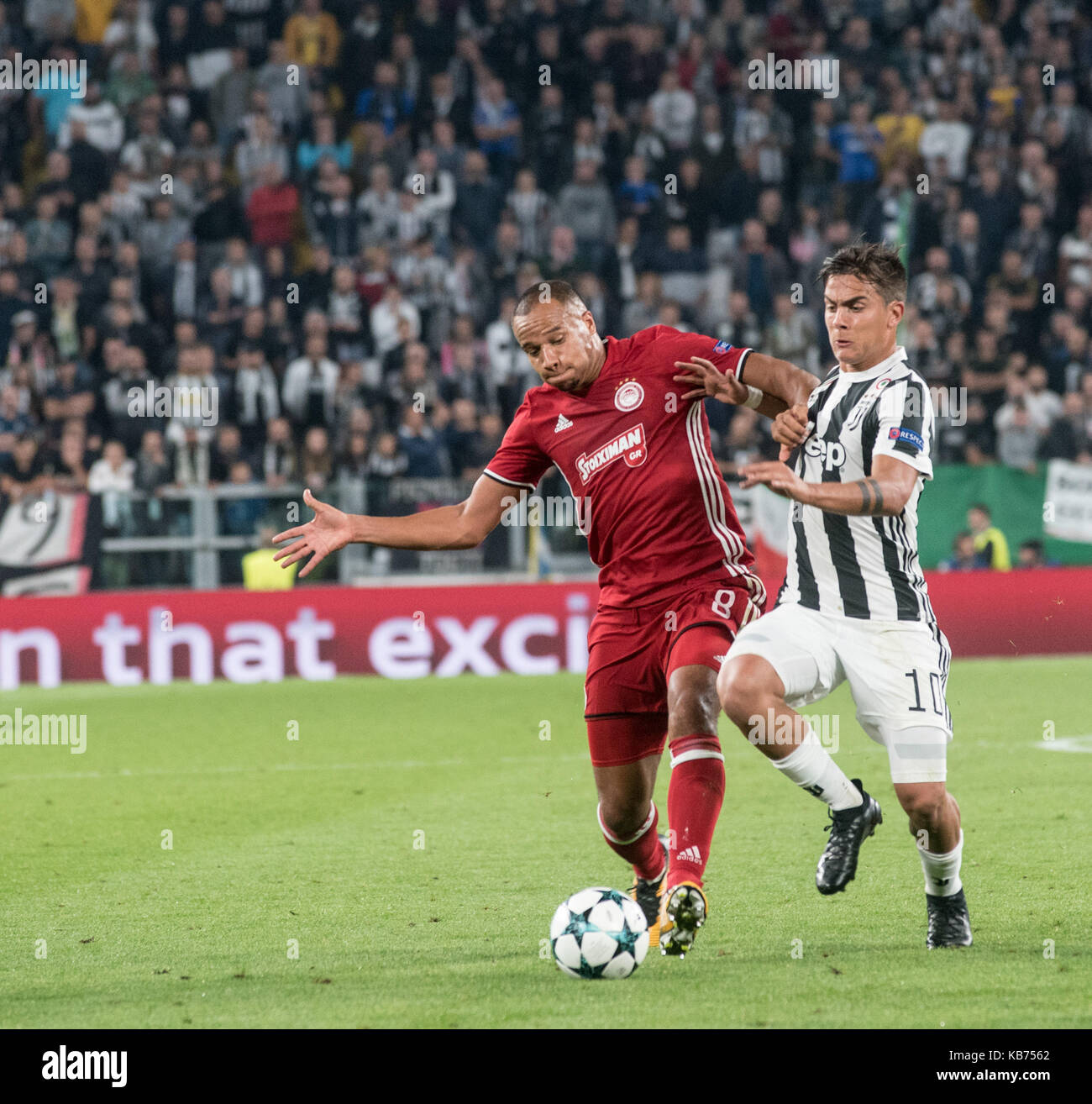 Paulo Dybala During The Champions League Match Juventus Fc Vs Olympiacos Paulo Dybala During The Champions League Match Juventus Fc Vs Olympiacos
