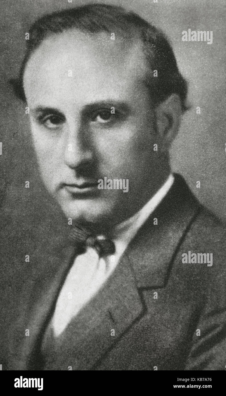 Juan Manen Planas (1883-1971). Spanish violinist and composer, born in Barcelona. Portrait. Photography. Stock Photo