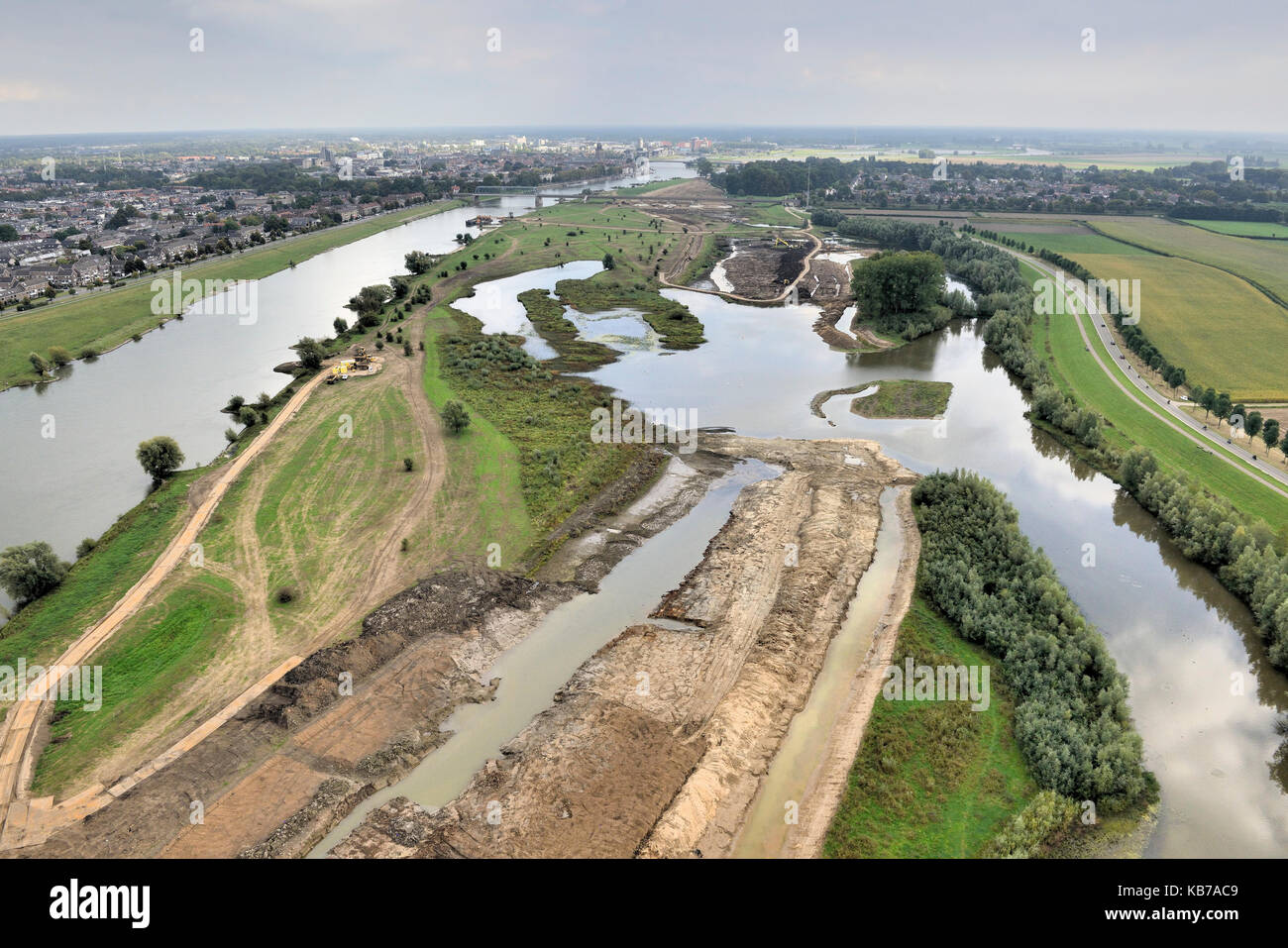 The project 'Space for the River' ('Ruimte voor de rivier') during 2014, activities in The The project 'Space for the River' ('Ruimte voor de rivier') during 2014, activities in The
