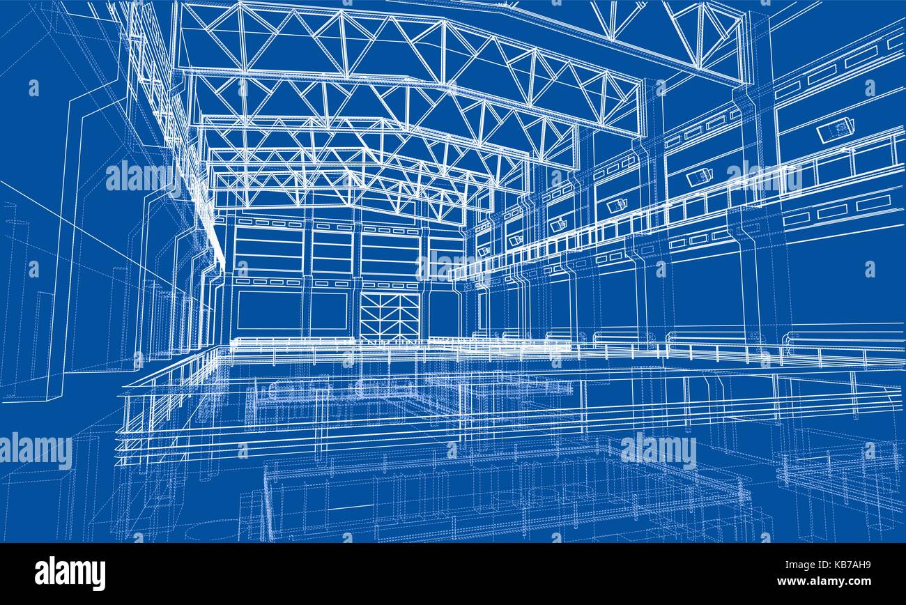 Industrial zone sketch. Vector Stock Vector Image & Art Alamy