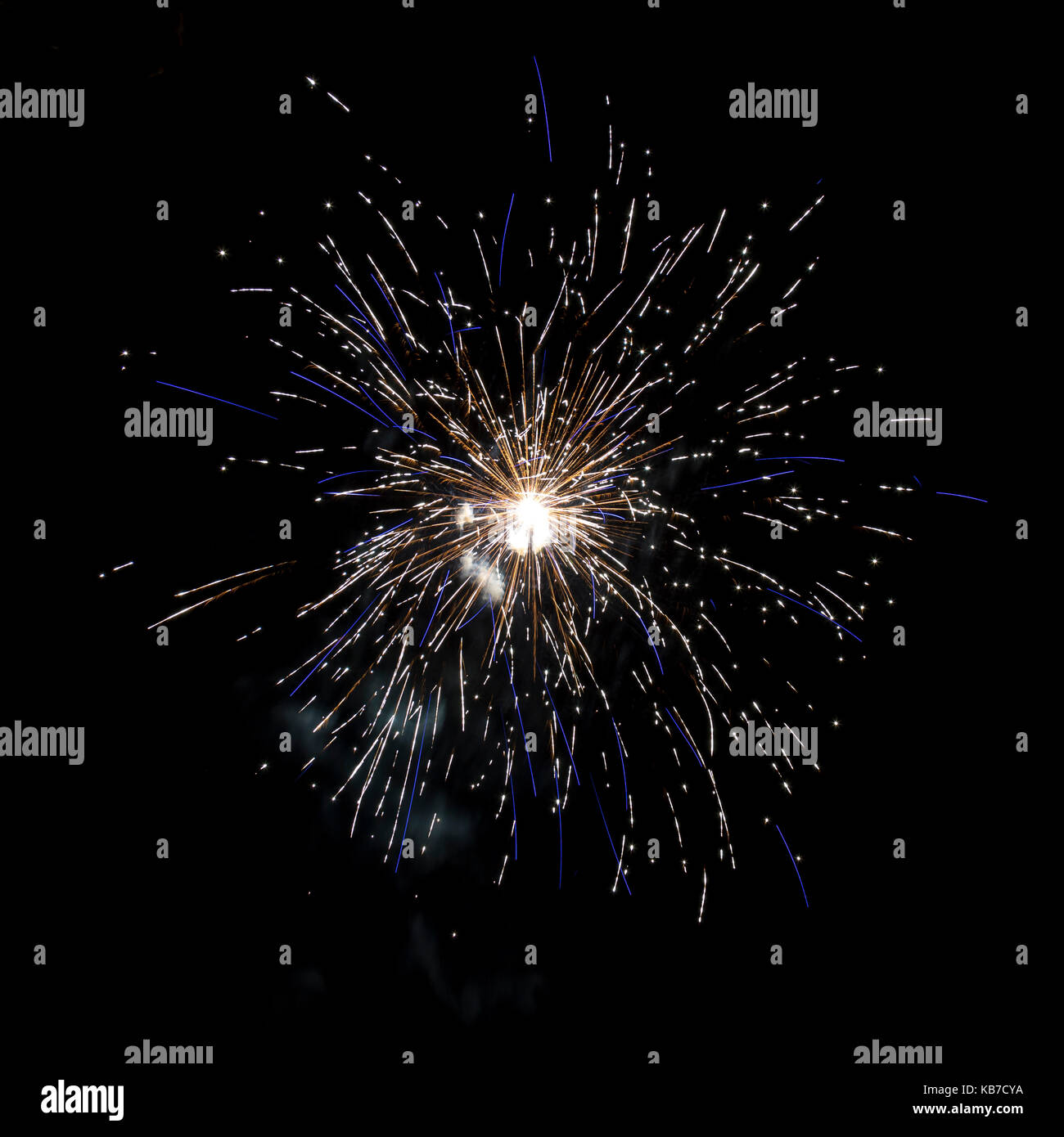 Firework at night Stock Photo - Alamy