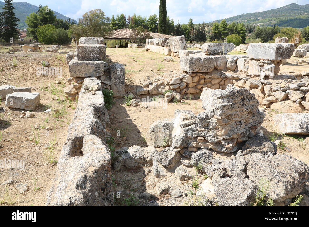 Nemea, Greece, Ancient Nemea Stock Photo - Alamy